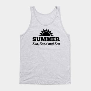 Summer sun sand and sea summertime Tank Top
